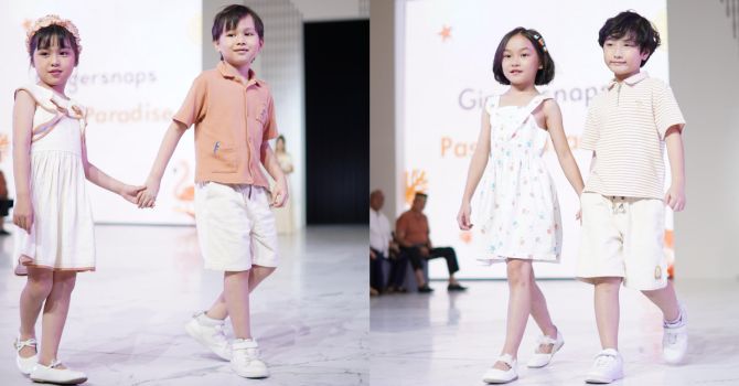 Koleksi Gingersnaps Pastel Paradise menghadirkan busana anak dengan desain modern, warna pastel lembut, dan kenyamanan maksimal untuk merayakan masa kecil penuh gaya.