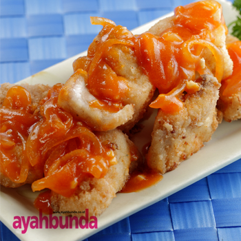 Ikan Kakap Saus Leci