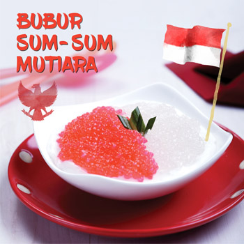 Bubur Sum-Sum Mutiara Merah Putih
