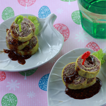 Rolade Daging Saus Hitam