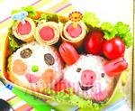 Nasi Babi Panda & Sosis Gulung Telur 