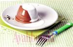 Puding Cokelat Saus Vanila